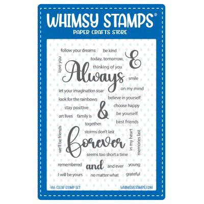 Whimsy Stamps Stempel - Always and Forever Sentiments